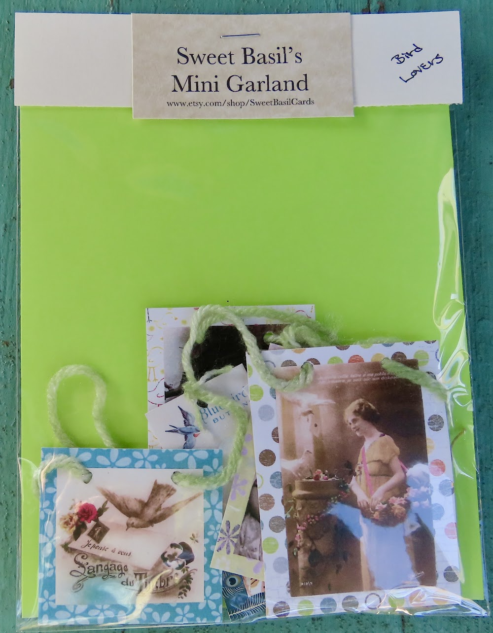 Mini Garlands, 2" x 3" - Birds by Sweet Basil Cards