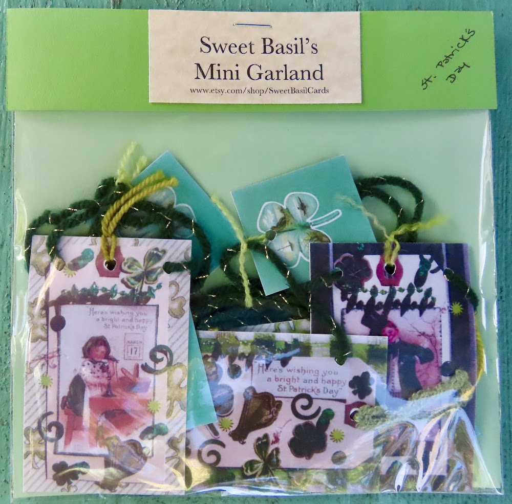 Mini Garlands, 2" x 3" - St. Patrick's by Sweet Basil Cards
