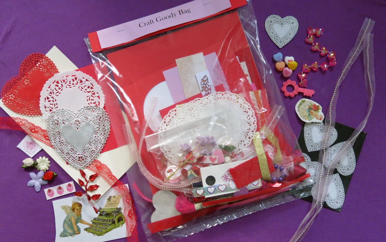 Craft Bag - Valentines by Sweet Basil Cards