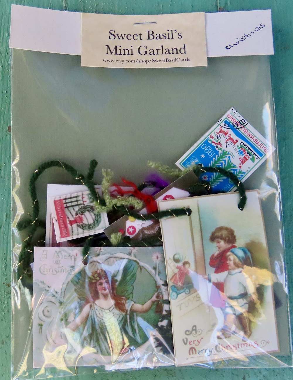 Mini Garlands, 2" x 3" - Christimas by Sweet Basil Cards