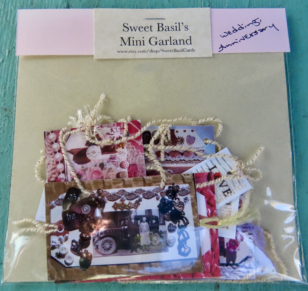 Mini Garlands, 2" x 3" - Wedding/Anniversary by Sweet Basil Cards
