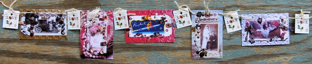 Mini Garlands, 2" x 3" - Wedding/Anniversary by Sweet Basil Cards