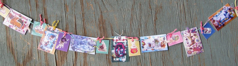 Mini Garlands, 2" x 3" - Easter by Sweet Basil Cards