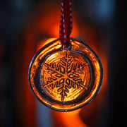 Suncatcher Ornament - Snow Flake by AO Glass
