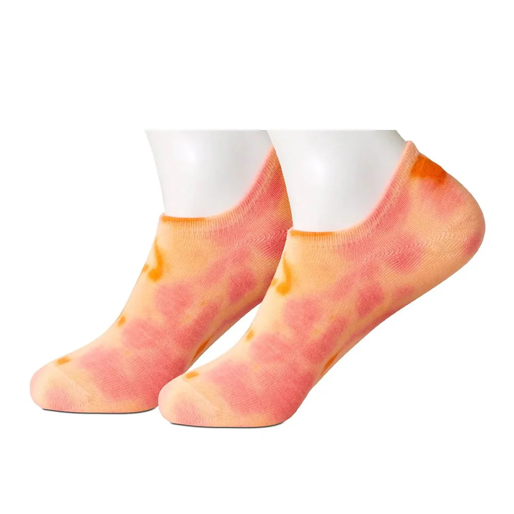 Nebula Orange Ankle Women's Socks by Beau Ties of Vermont