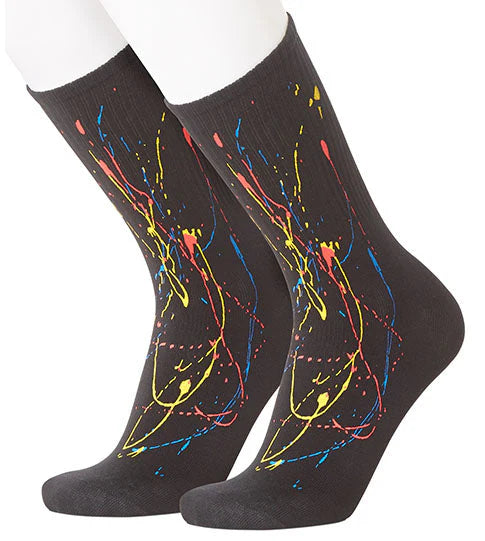 Splatterly Black Women's Socks by Beau Ties of Vermont