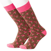 Flamingo Pink Men’s Socks by Beau Ties of Vermont