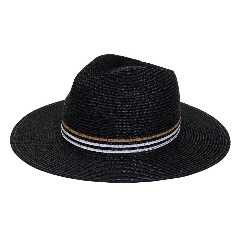 Eddyville Black Panama Hat by Beau Ties of Vermont