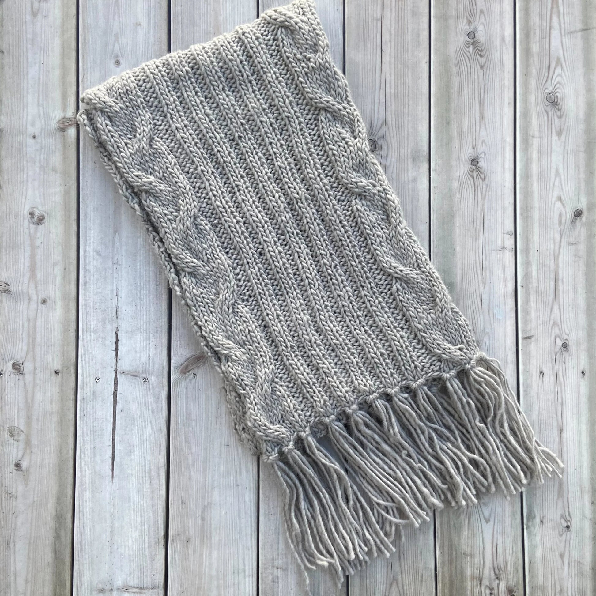 Touch of Grey Alpaca Scarf by Beau Ties of Vermont