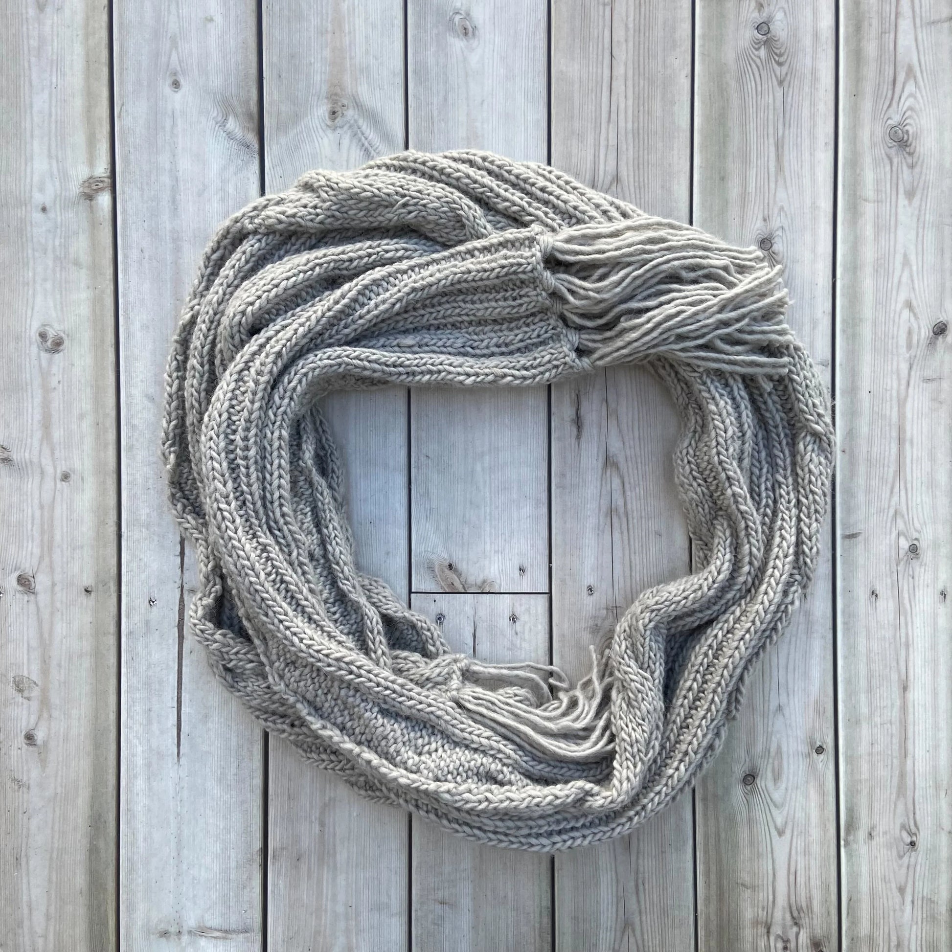 Touch of Grey Alpaca Scarf by Beau Ties of Vermont