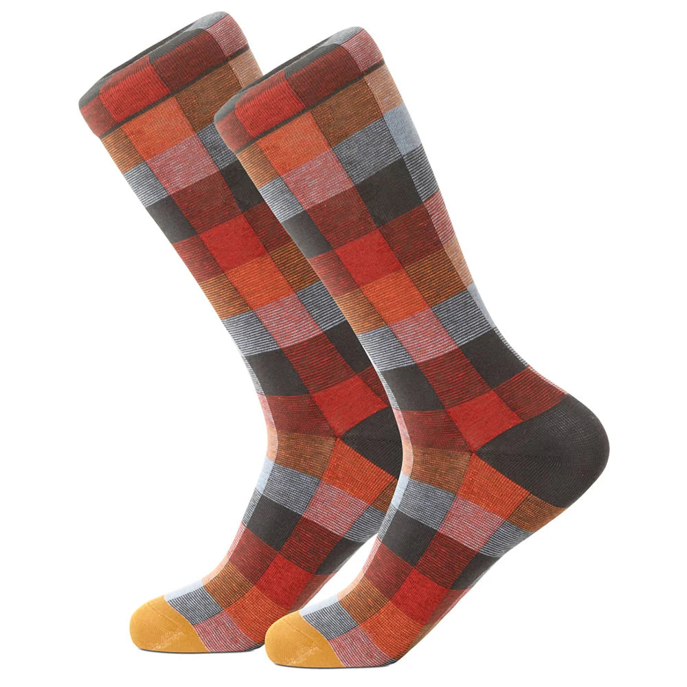 Checkley Red Women's Socks by Beau Ties of Vermont