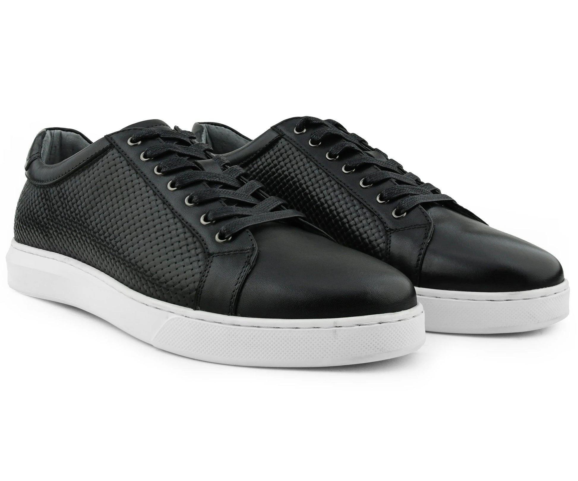 Pure Black Leather Sneaker by Beau Ties of Vermont