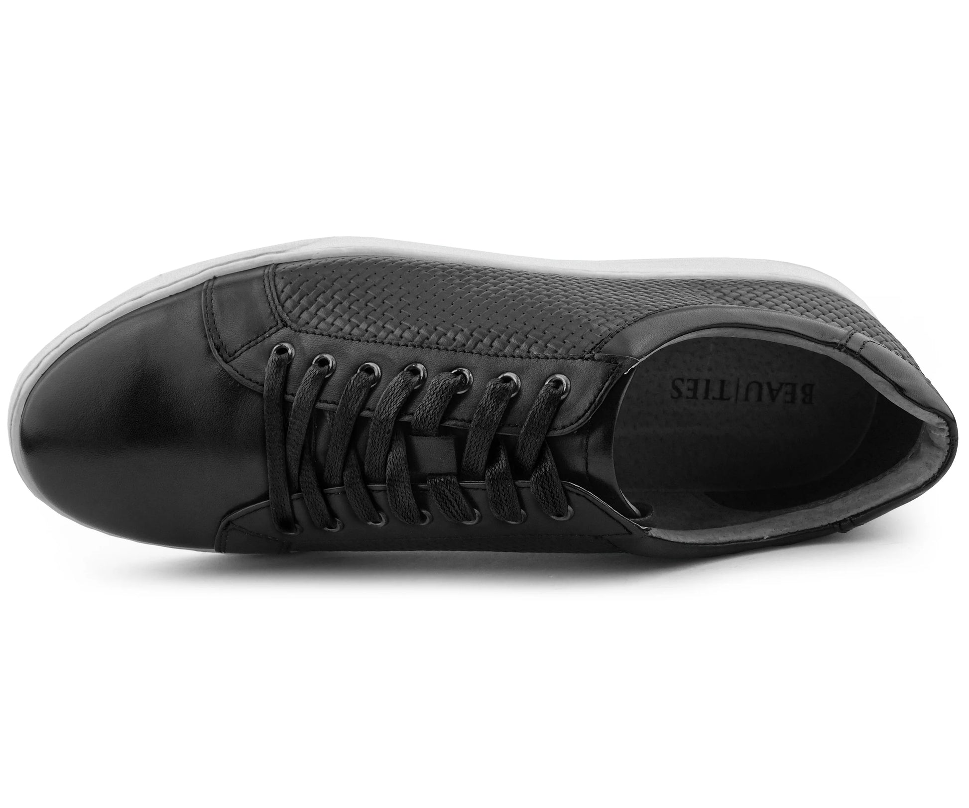 Pure Black Leather Sneaker by Beau Ties of Vermont