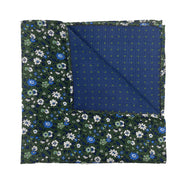 Grenfell Green Reversible Pocket Square by Beau Ties of Vermont