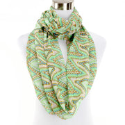 Flashly Green Infinity Scarf by Beau Ties of Vermont