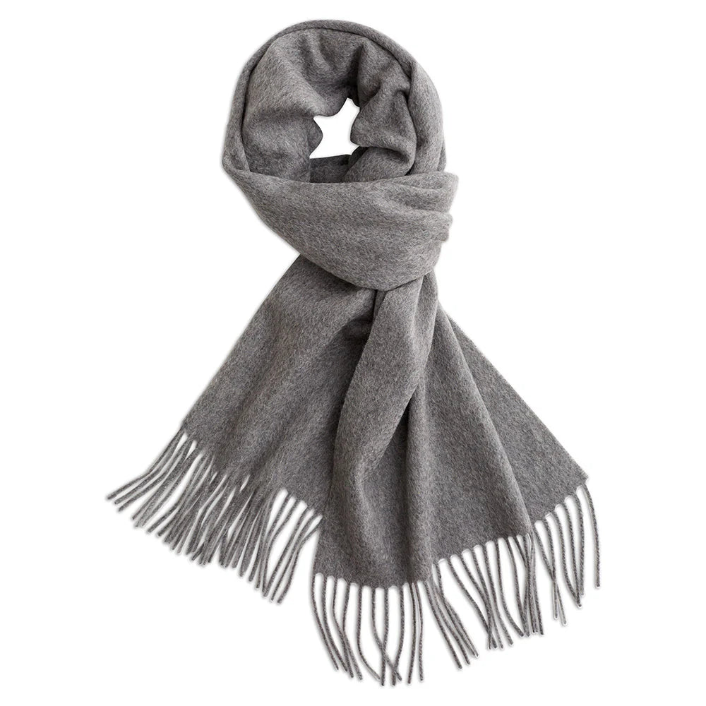 Grey Cashmere Scarf by Beau Ties of Vermont