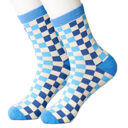 Checkerboard Blues Women's Socks by Beau Ties of Vermont