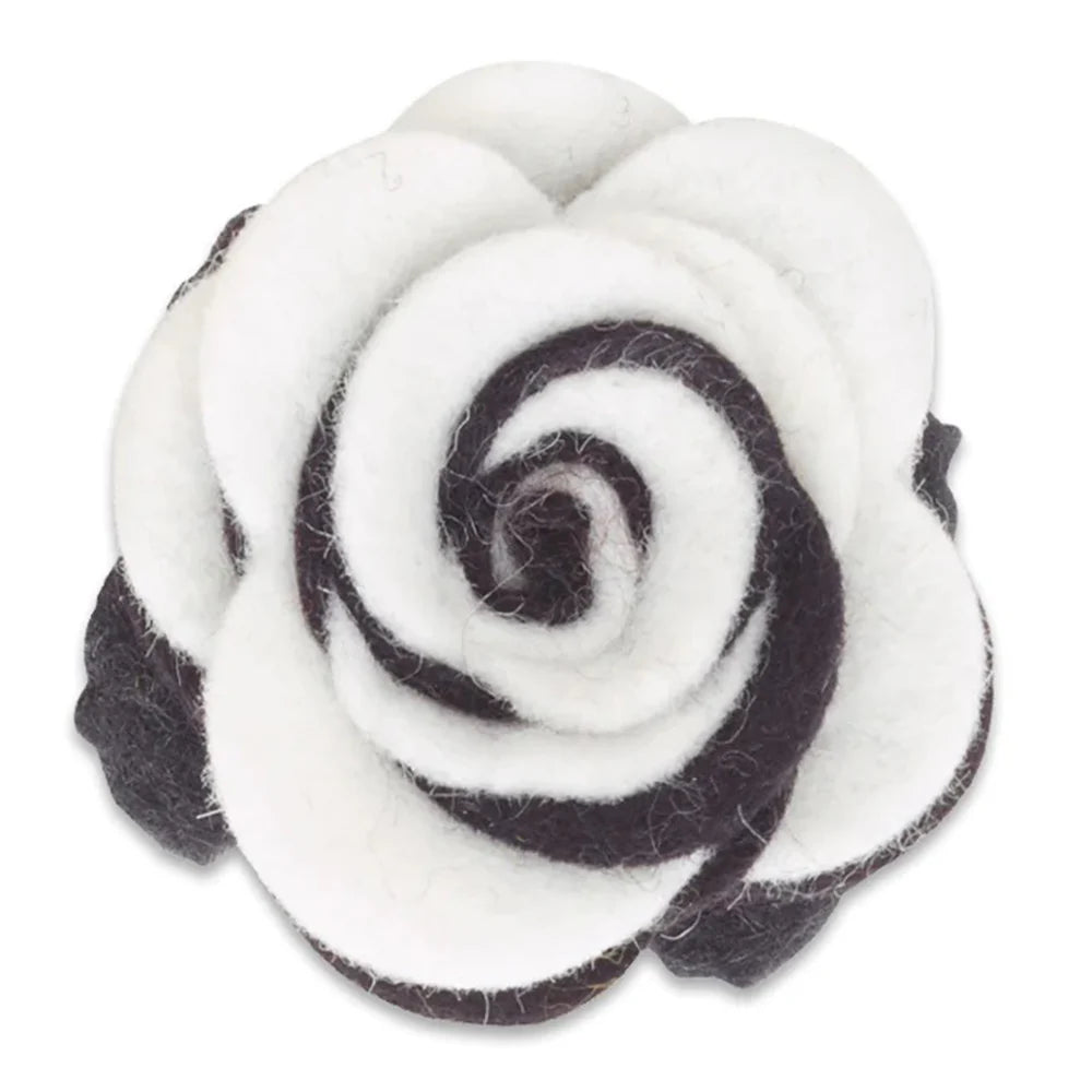 Black/White Twist - Beau Fleur Boutonniere by Beau Ties of Vermont