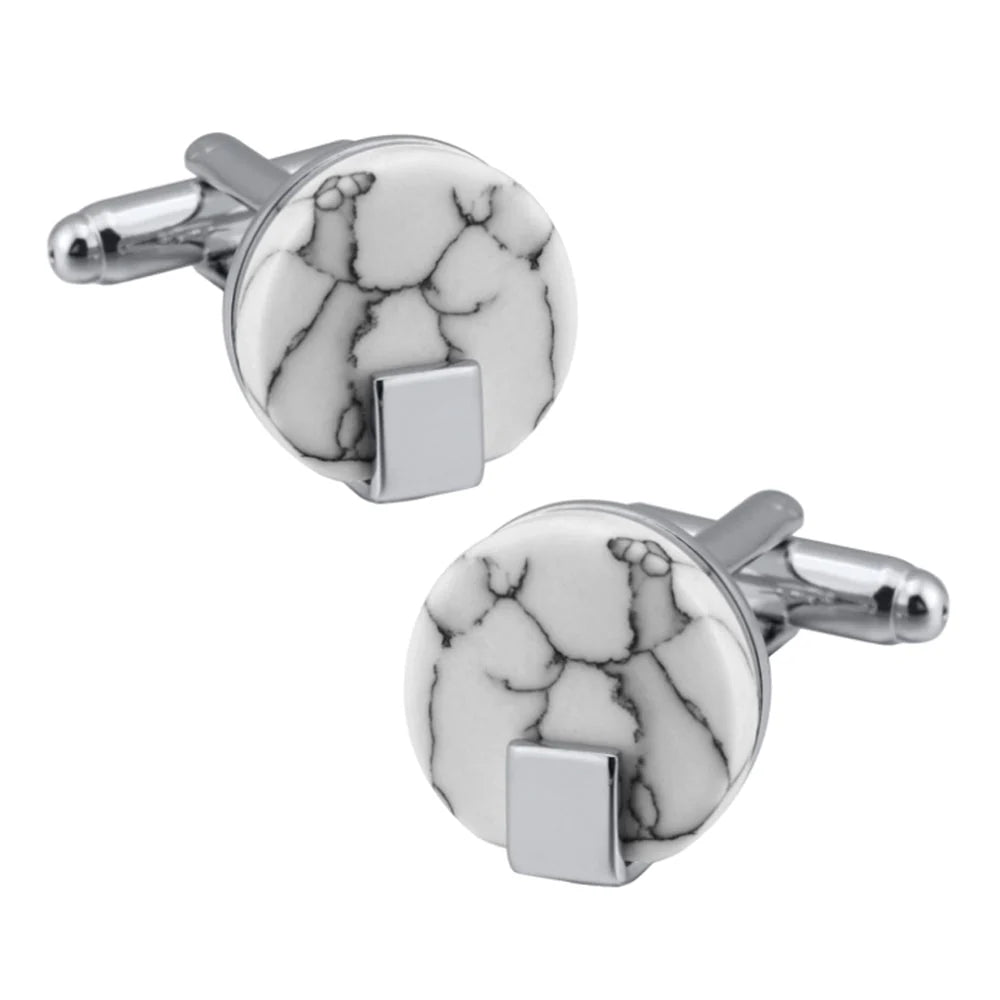 Calacatta Cufflinks by Beau Ties of Vermont
