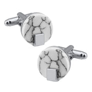 Calacatta Cufflinks by Beau Ties of Vermont
