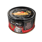 Fussie Cat Premium Black Label Tuna w/Salmon in Gravy 2.82oz by Pet Food Warehouse