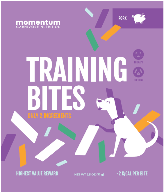 Momentum Training Bites Pork 2.5oz by Pet Food Warehouse