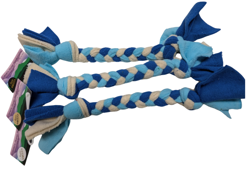 Camel's Hump Handicrafts Hannukah Braided Tug Small 11"-12" by Pet Food Warehouse