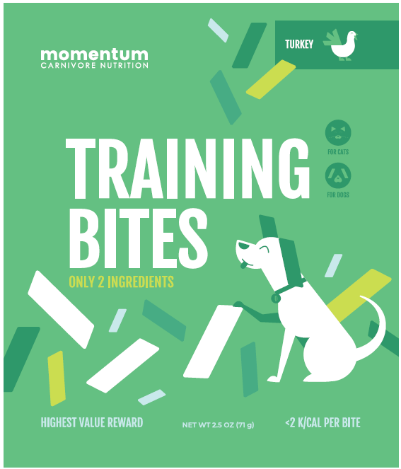 Momentum Training Bites Turkey 2.5oz by Pet Food Warehouse