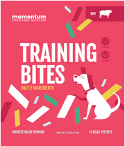 Momentum Training Bites Beef 2.5oz by Pet Food Warehouse