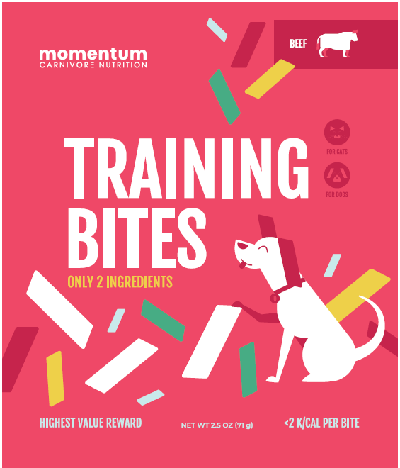 Momentum Training Bites Beef 2.5oz by Pet Food Warehouse