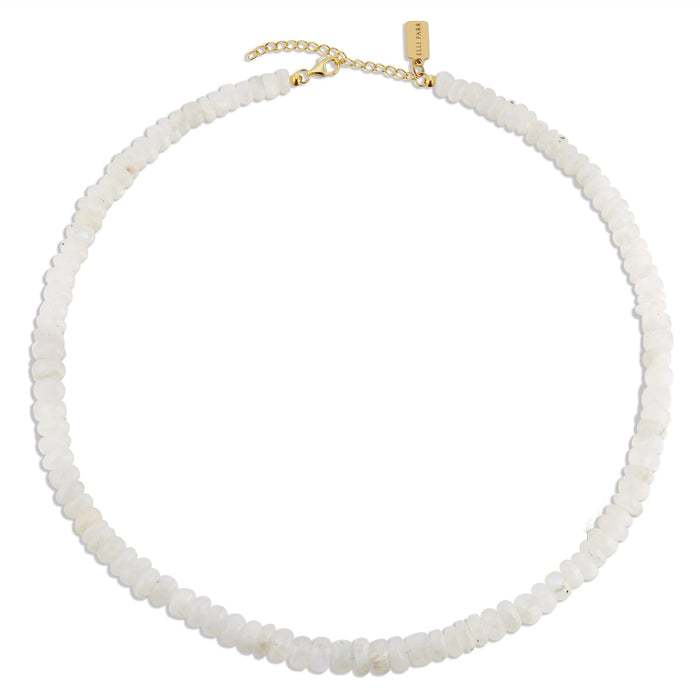 Rainbow Moonstone Collar Necklace