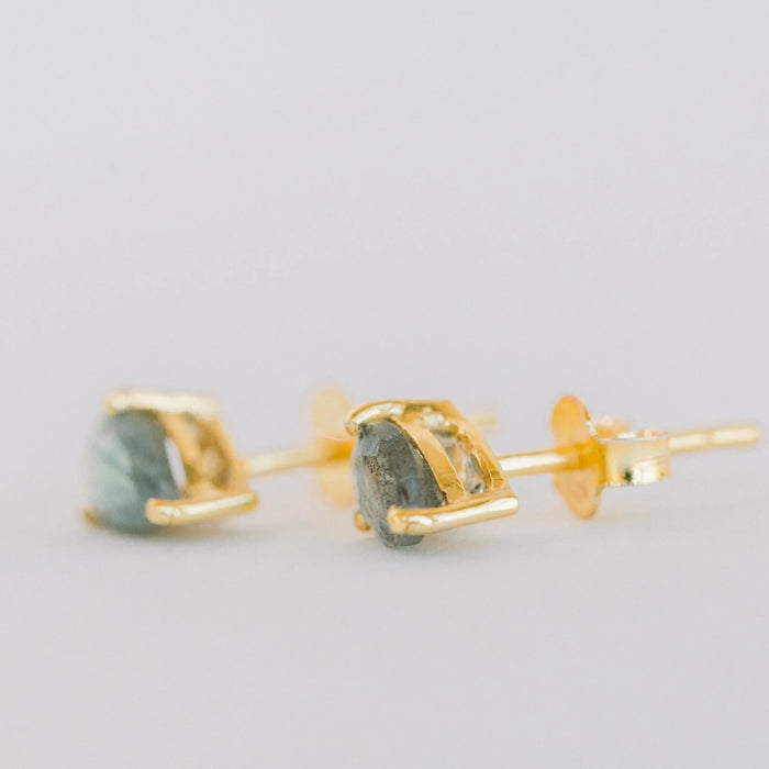 Deco Mini Studs | Labradorite