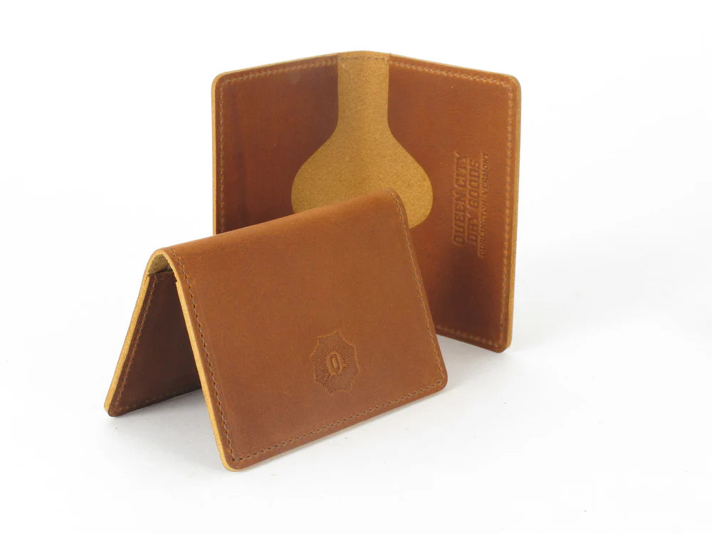 Leather Card Case - Bi-fold by Queen City Footwear