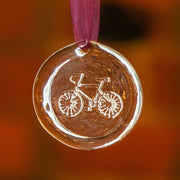 Suncatcher Ornament - Bike by AO Glass