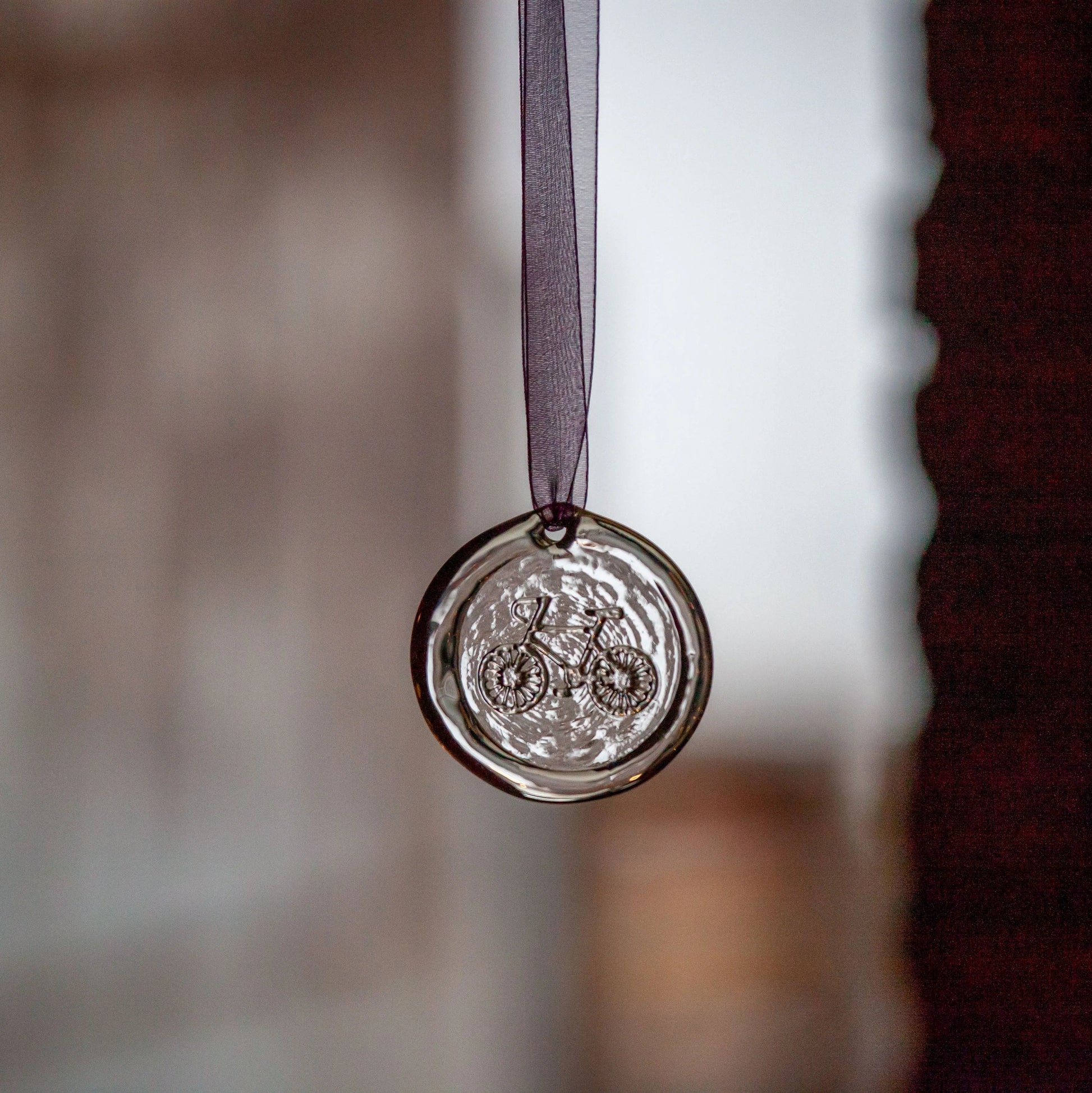 Suncatcher Ornament - Bike by AO Glass
