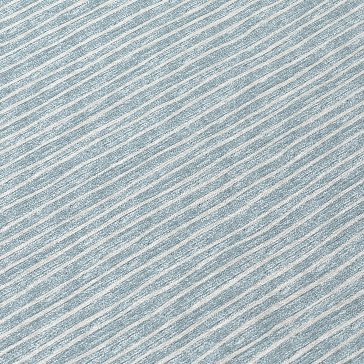 Laidley Rug Indoor/Outdoor Stripes Sky Blue 5' x 8' by Homeportonline