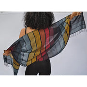 Slate + Salt Rainbow Wrap Scarf by Harbour Thread