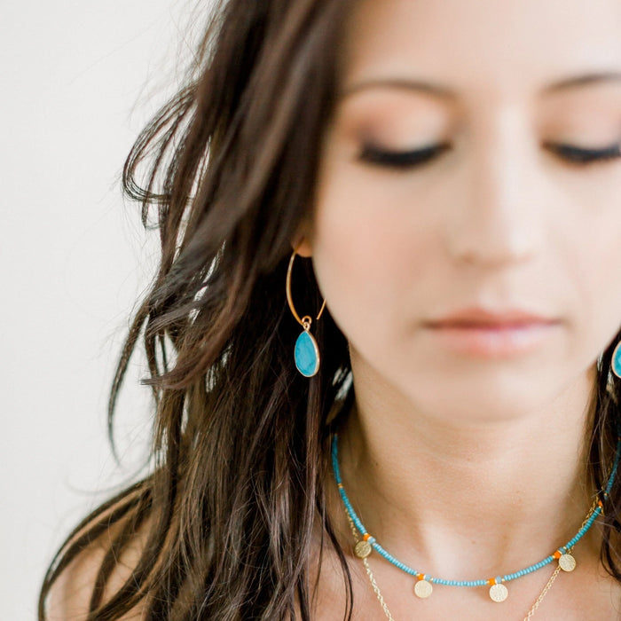 Simone Marquis Earrings | Labradorite