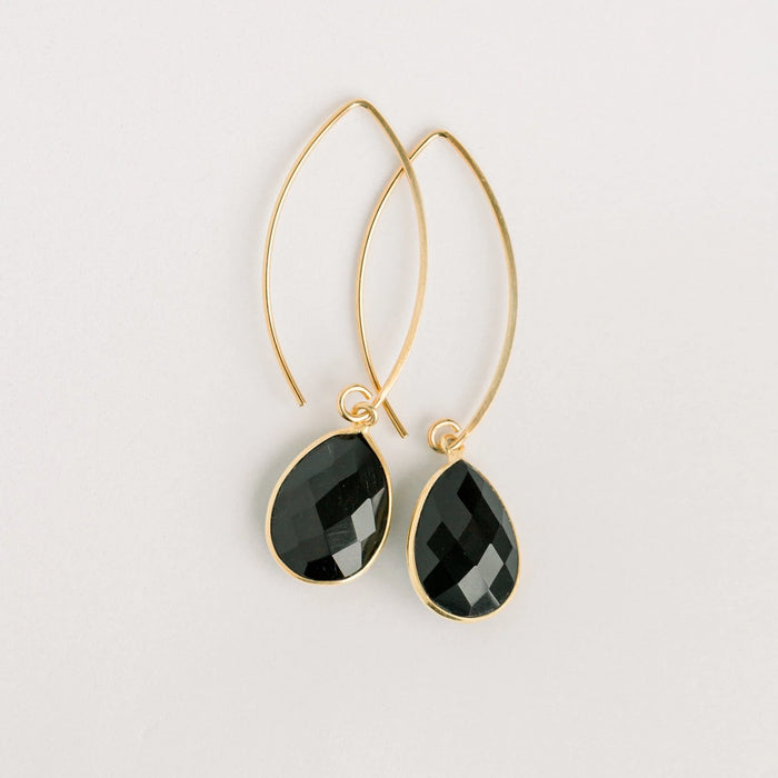 Simone Marquis Earrings | Black Onyx