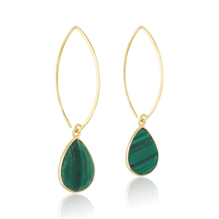 Simone Marquis Earrings | Malachite