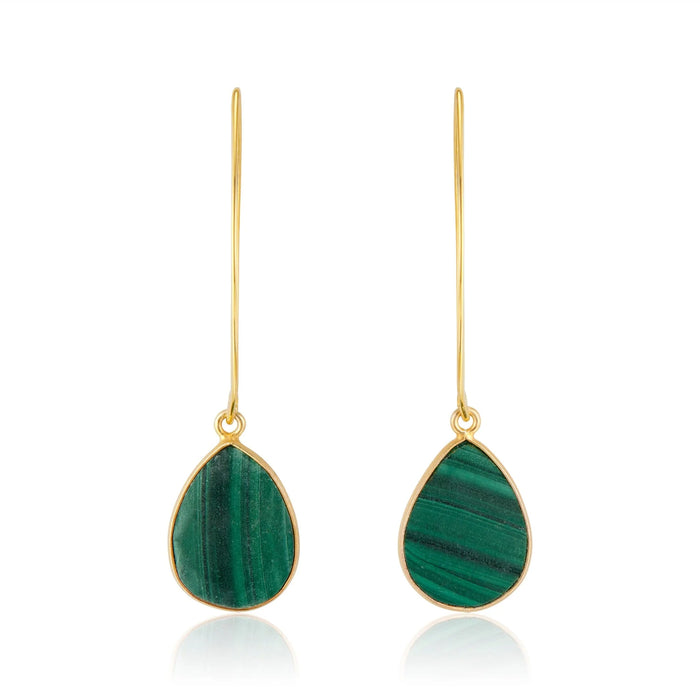 Simone Marquis Earrings | Malachite