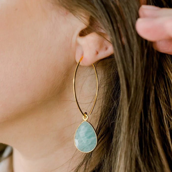 Simone Marquis Earrings | Labradorite