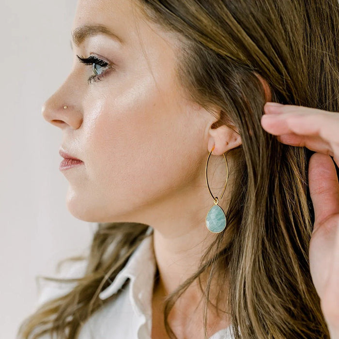 Simone Marquis Earrings | Labradorite