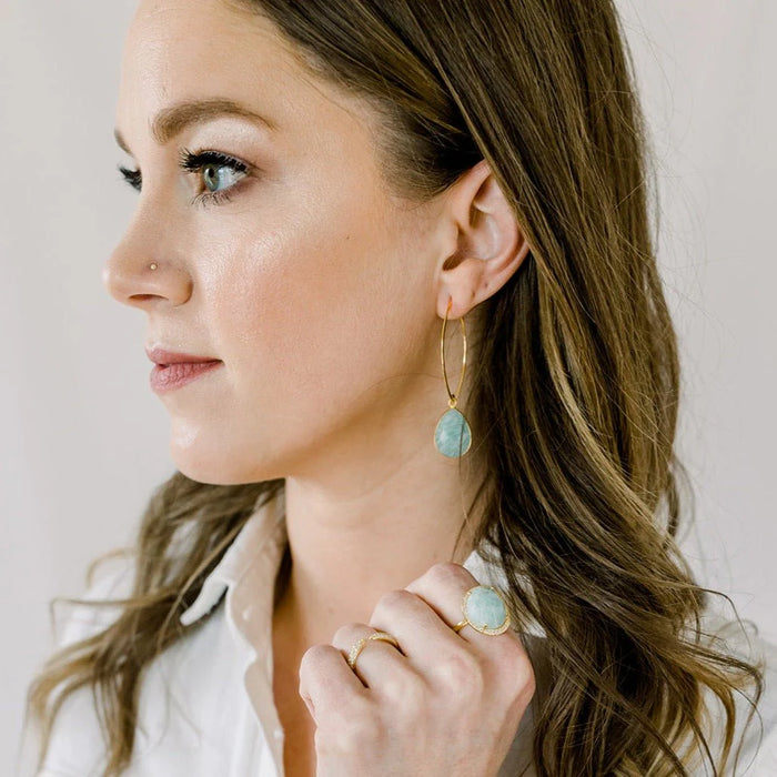 Simone Marquis Earrings | Malachite