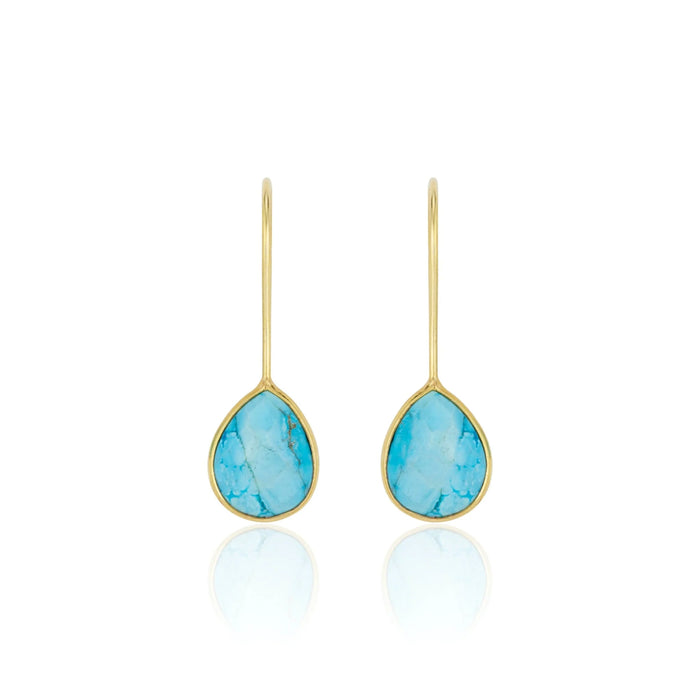 Milan Drop Earrings Turquoise