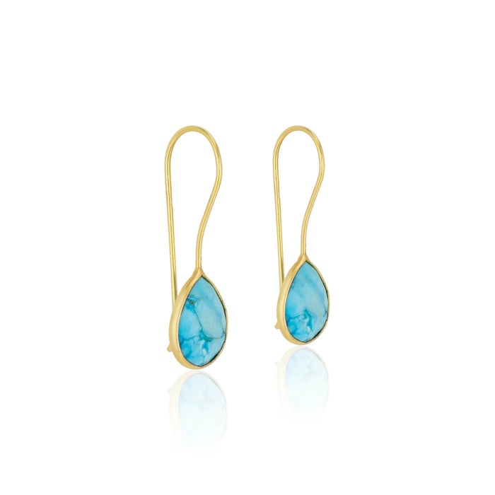 Milan Drop Earrings Turquoise