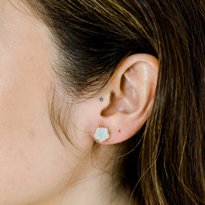 Atlas Studs | Amazonite