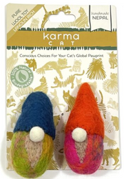 Dharma Dog Karma Cat 2pk Wool Gnomes Cat Toy by Pet Food Warehouse