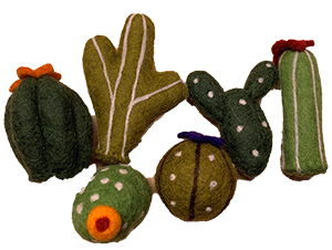 Dharma Dog Karma Cat Wool Succulents Cat Toy Assorted Singles by Pet Food Warehouse