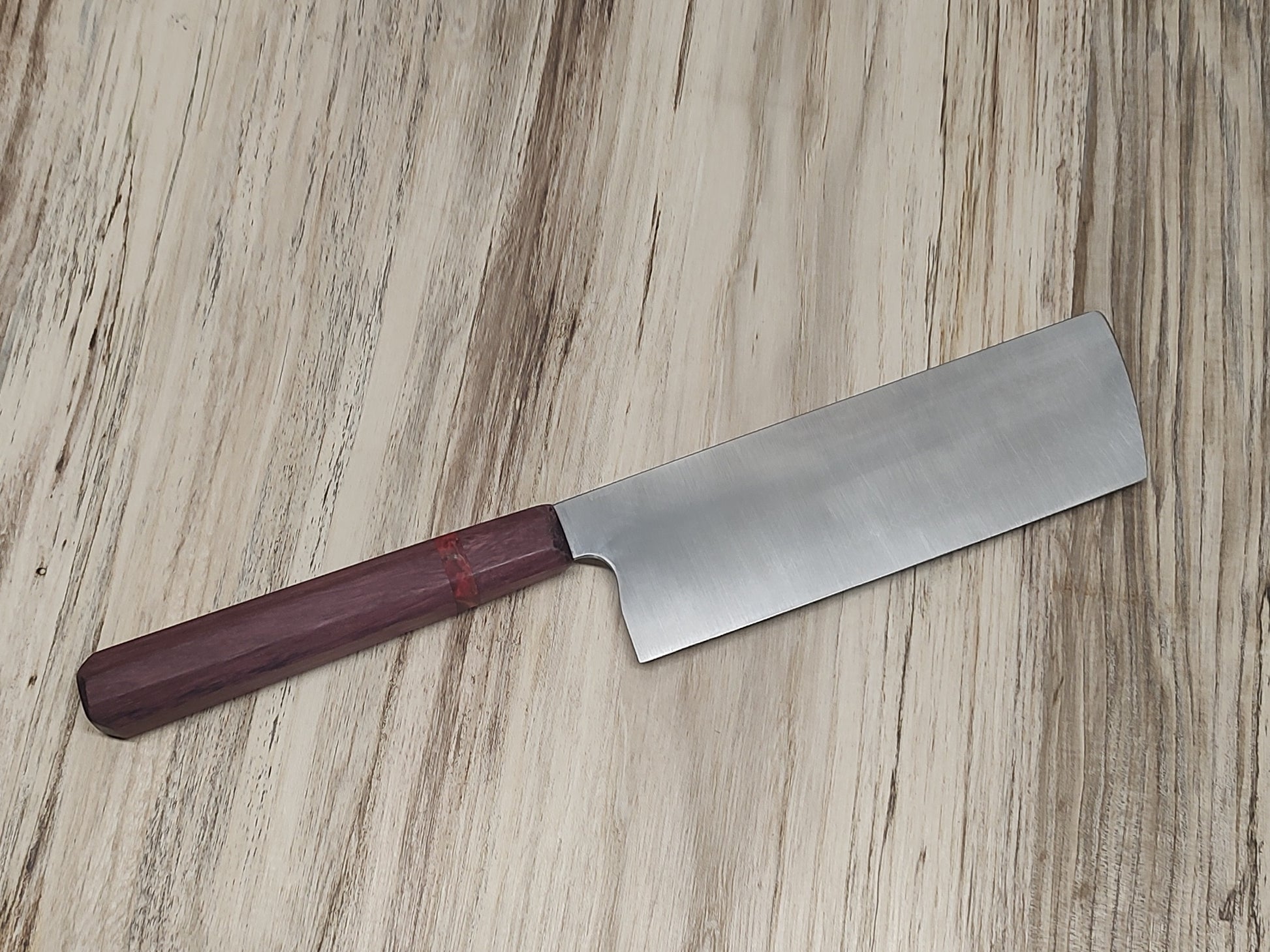 6.6' Nakiri veggie knives. Multiple styles available by B.W. Williams Cutlery